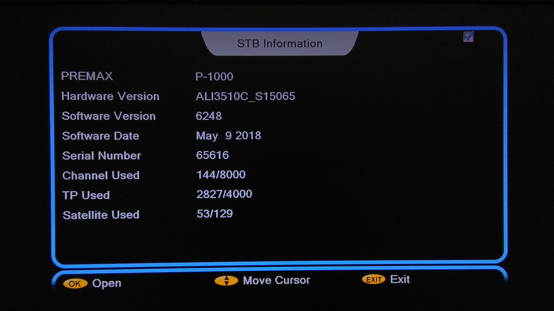 Software Premax P1000 New Update Firmware Receiver