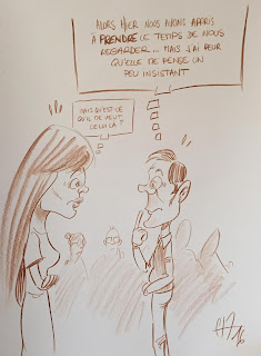 À la demande de certains, voici les dessins satiriques et caricatures réalisés pour les séminaires de la SNCF - ESI. ©Guillaume Néel