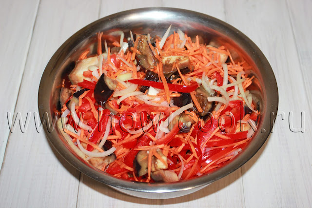 рецепт баклажанов по-корейски с пошаговыми фото