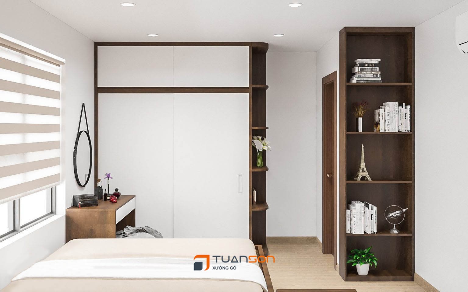 Thiết kế nội thất căn hộ 3 phòng ngủ IEC Thanh Trì Thiết kế nội thất căn hộ 3 phòng ngủ IEC Thanh Trì