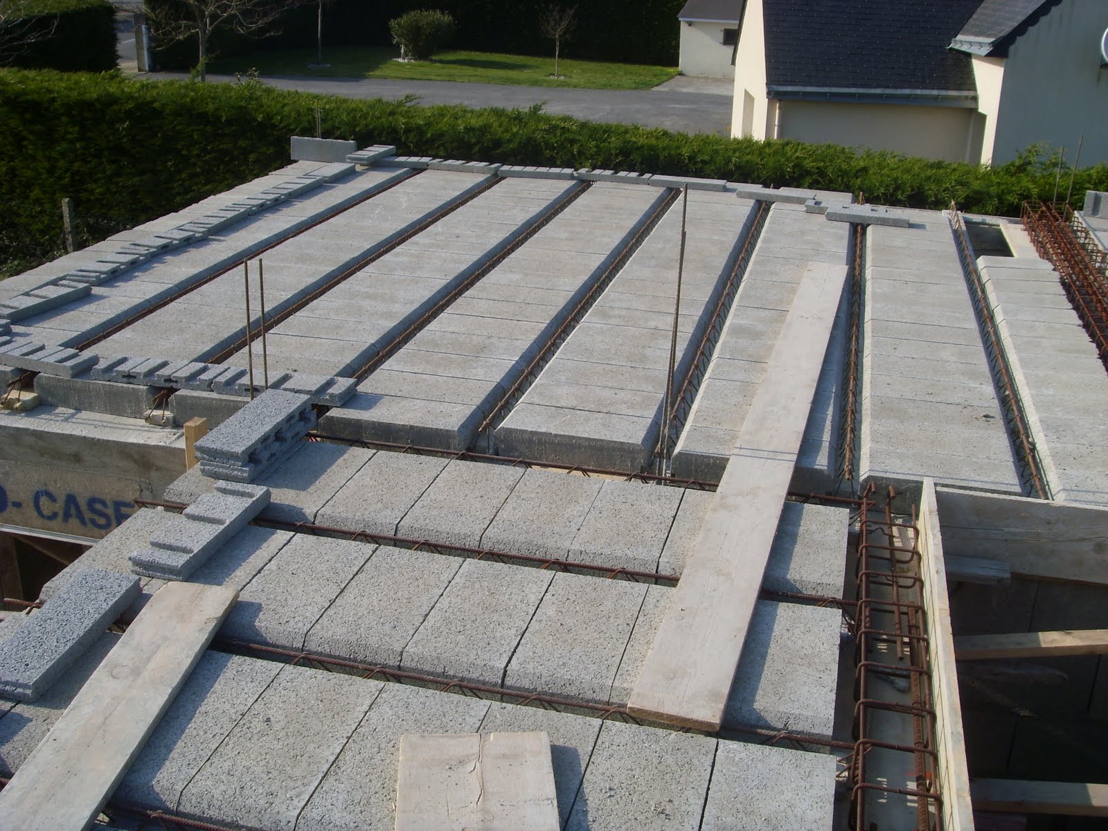 construction de notre maison maçonnerie plancher béton