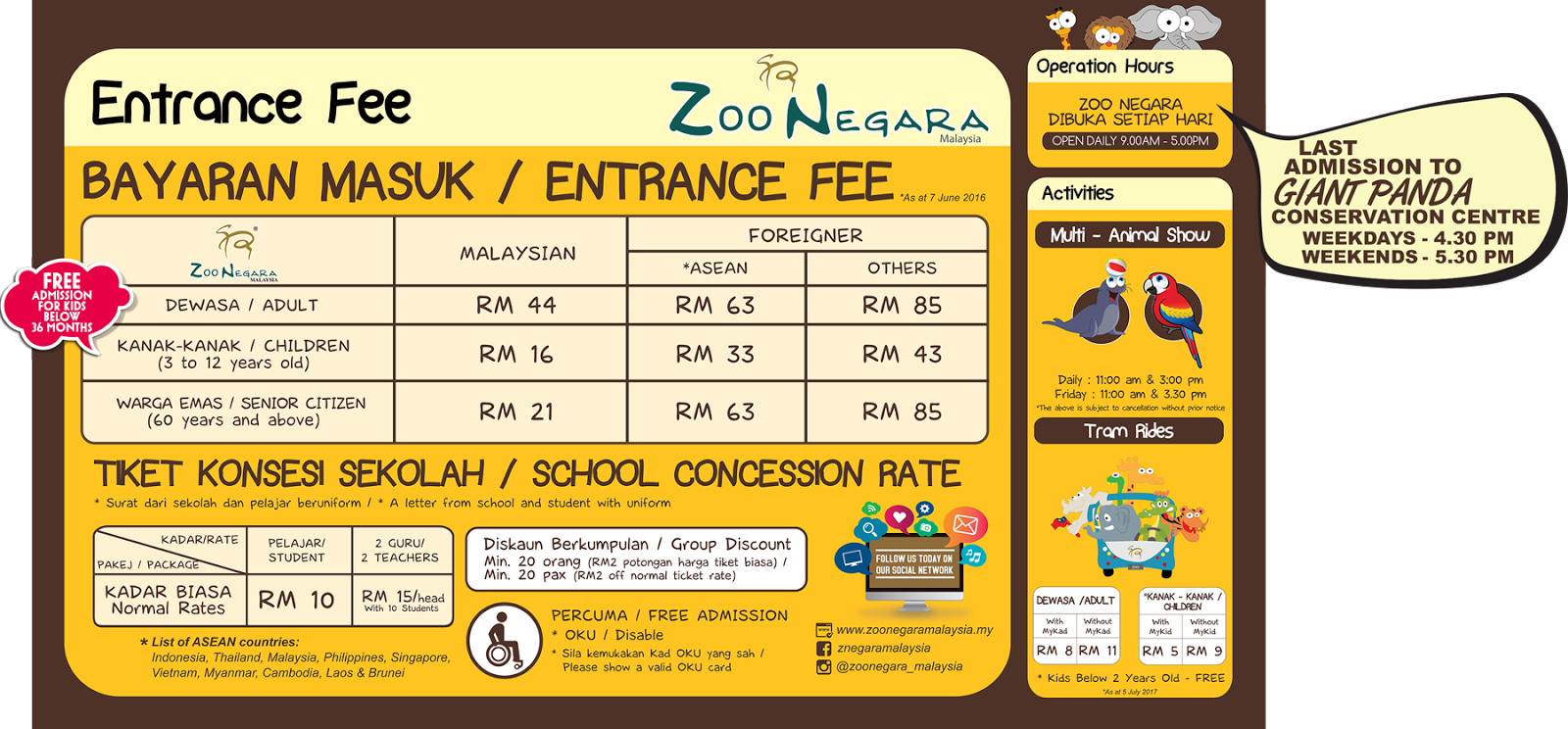 Negara online zoo ticket Zoo Negara