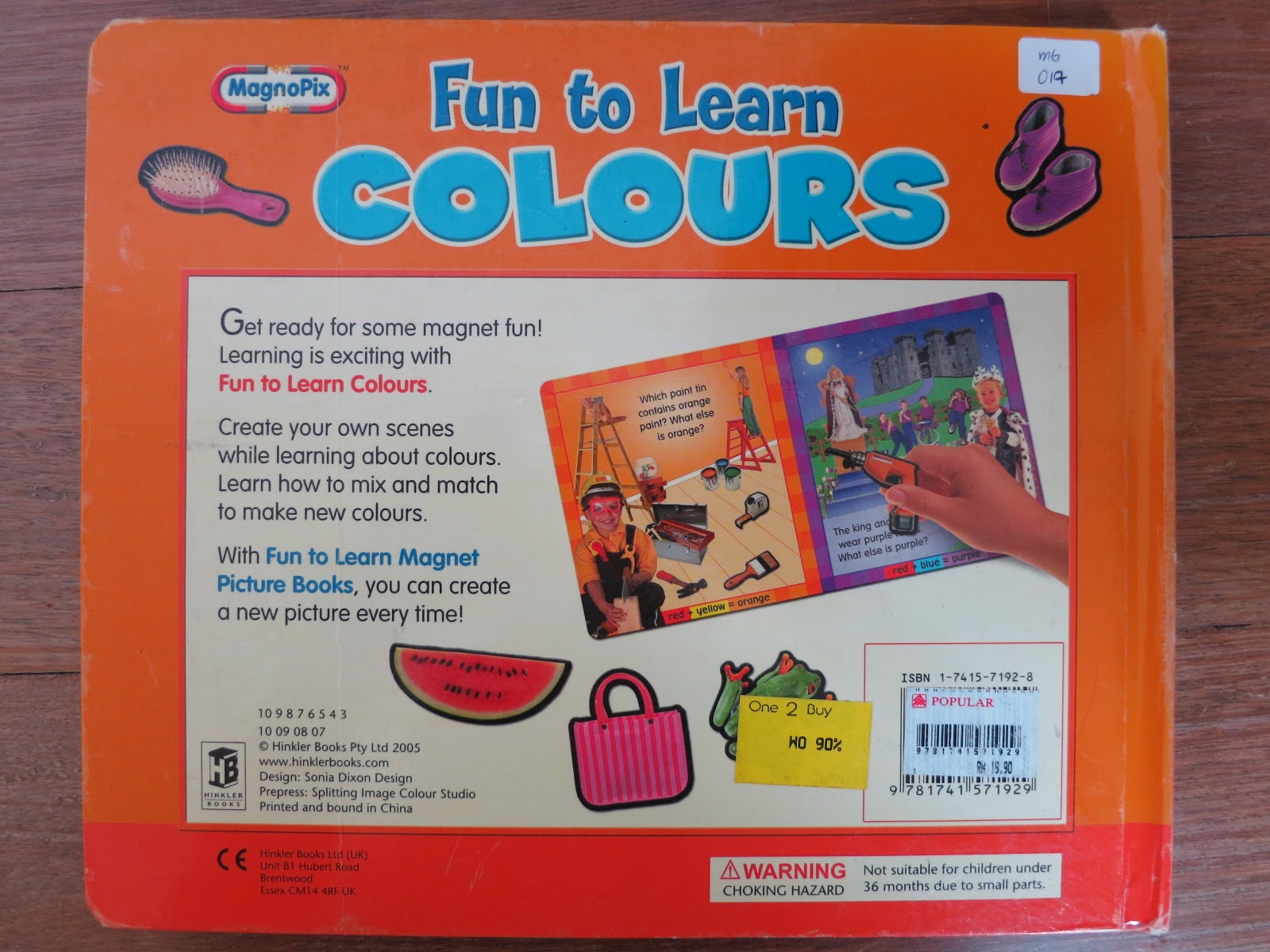 瑜玲育儿经 (Elaine Teh) Fun to Learn Colours Picture Book （好玩的书