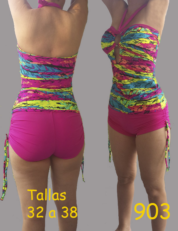 TRAJES DE BAÑO SOL DE ABRIL: SHORT CON BLUSA Y TOP