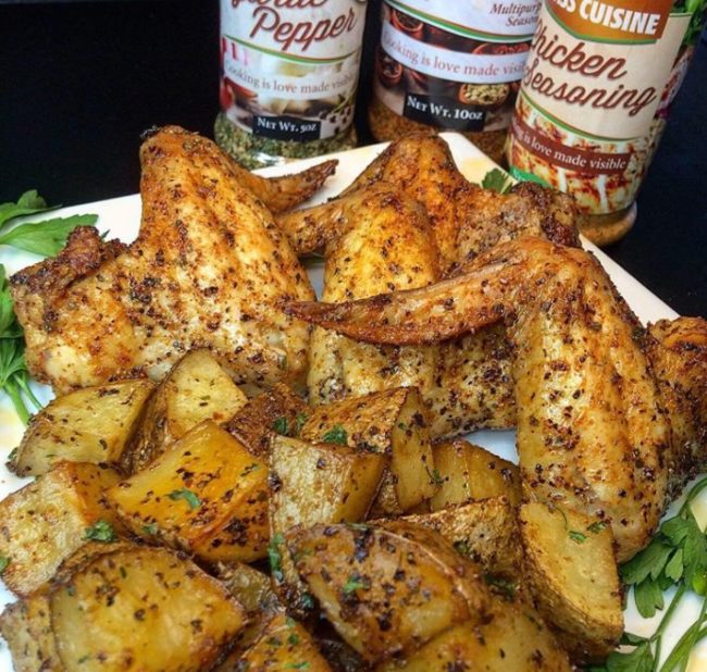 ROASTED CHICKEN WINGS AND POTATOES Recipes