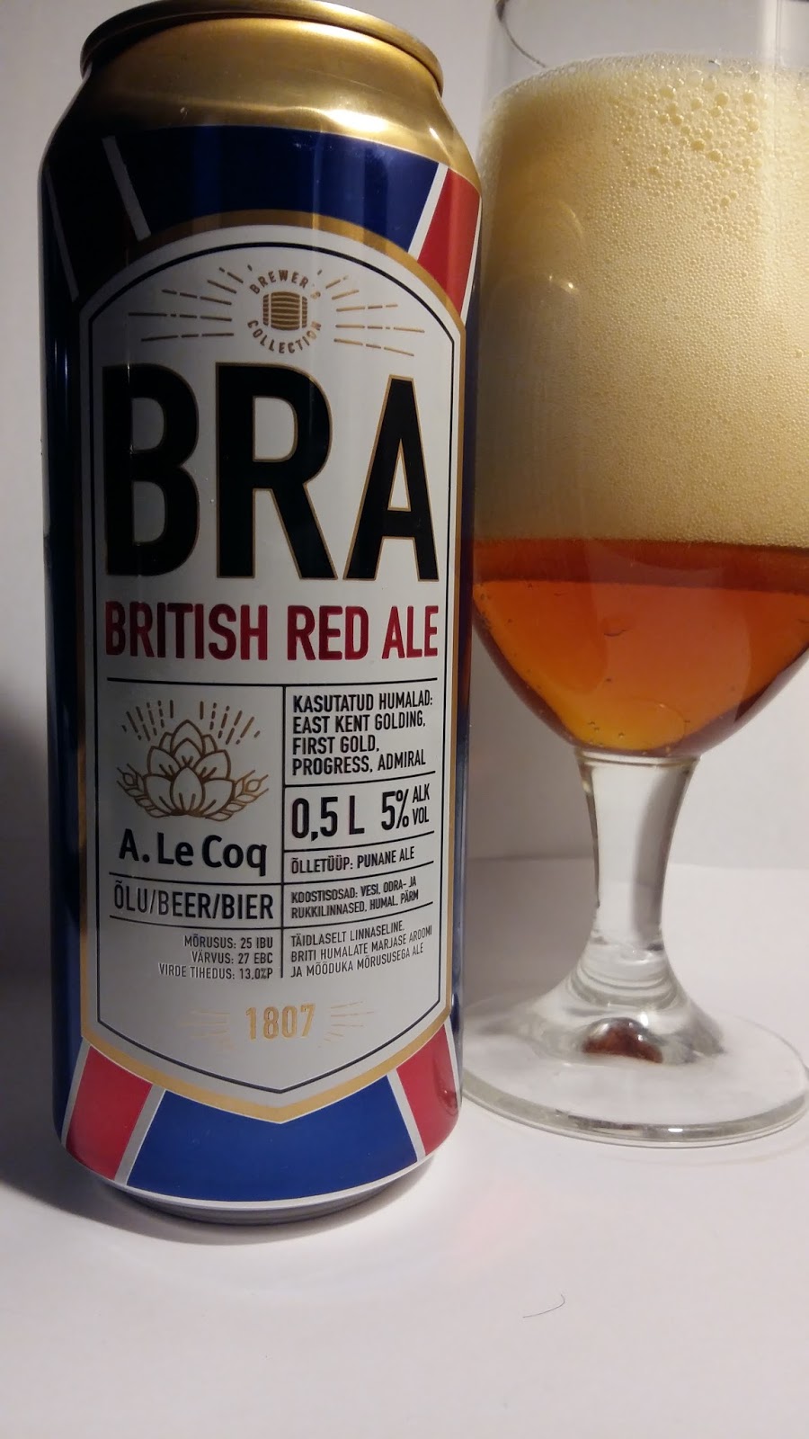 Gambrinuse õllepäevik: BRA British Red Ale