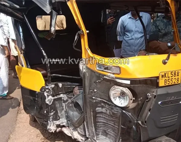 10 students injured in auto rickshaw accident, Thalassery, News, Local-News, Accident, Injured, Hospital, Treatment, School, Students, Auto & Vehicles, Kerala