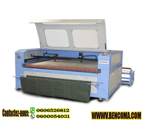 Automatique Machine De Découpage Tissu CO2 Laser