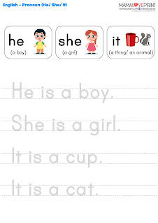 MamaLovePrint . Grade 1 English Worksheets . Basic Grammar (Personal ...