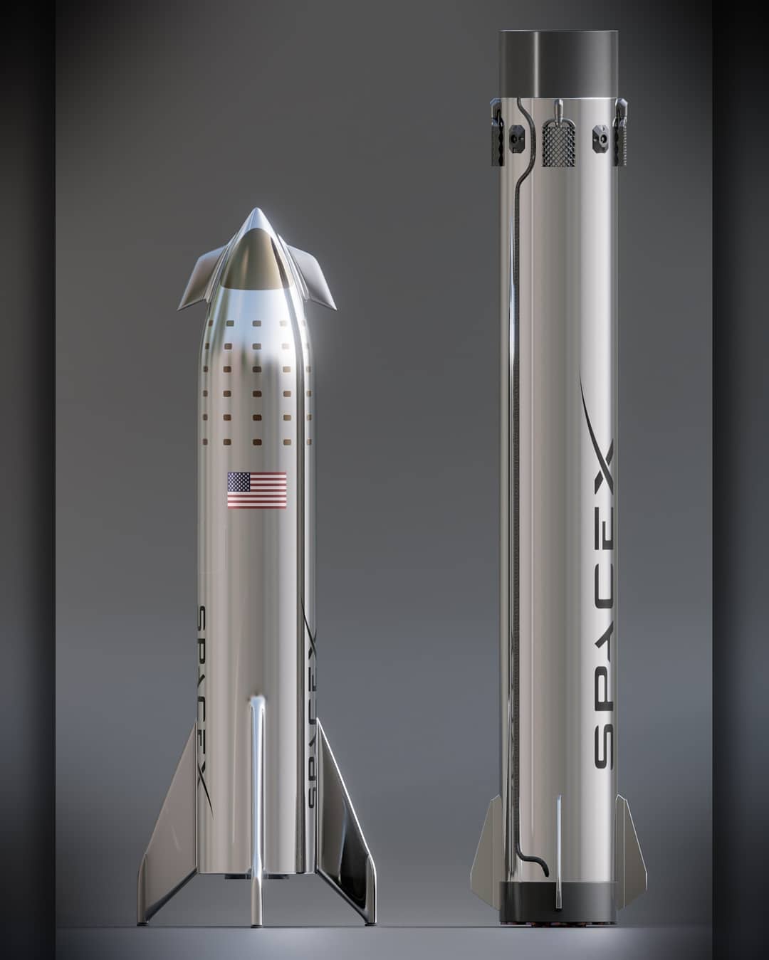 StarShip / SuperHeavy, ex BFR - Suivi du développement - Page 23 SpaceX%2BStarship%2Band%2BSuper%2BHeavy%2Bmodel%2Bcomparison%2Bby%2BKimi%2BTalvitie