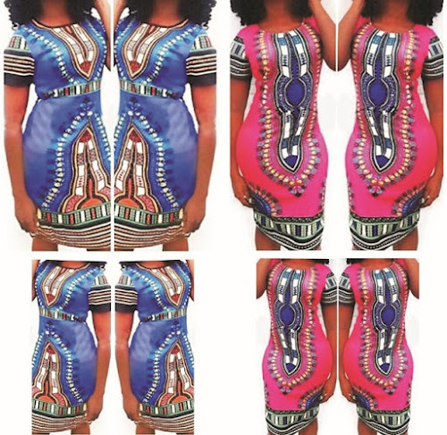 Women's Dashiki Dress: African Bodycon Blouses with Traditional Print Patterns - Ladies Orangesky Fashion Tops