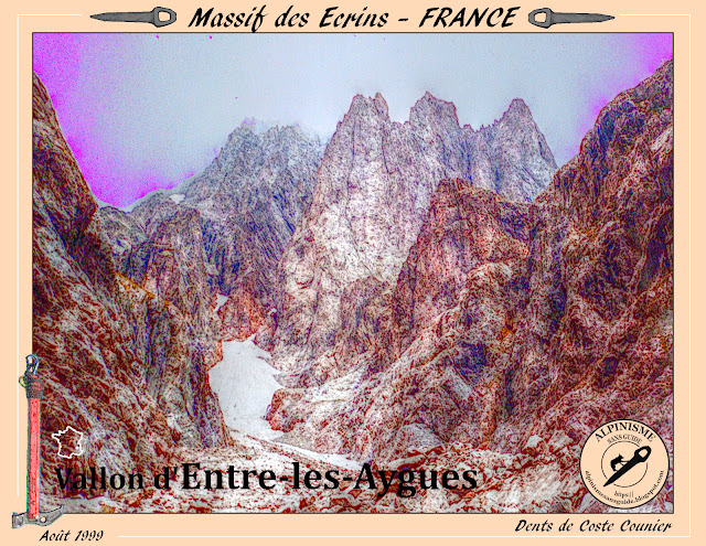 Affiches du massif des Ecrins, dents de Coste Counier