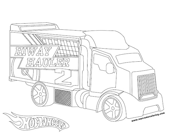 √ Car Carrier Coloring Page Malvorlagen Autotransporter