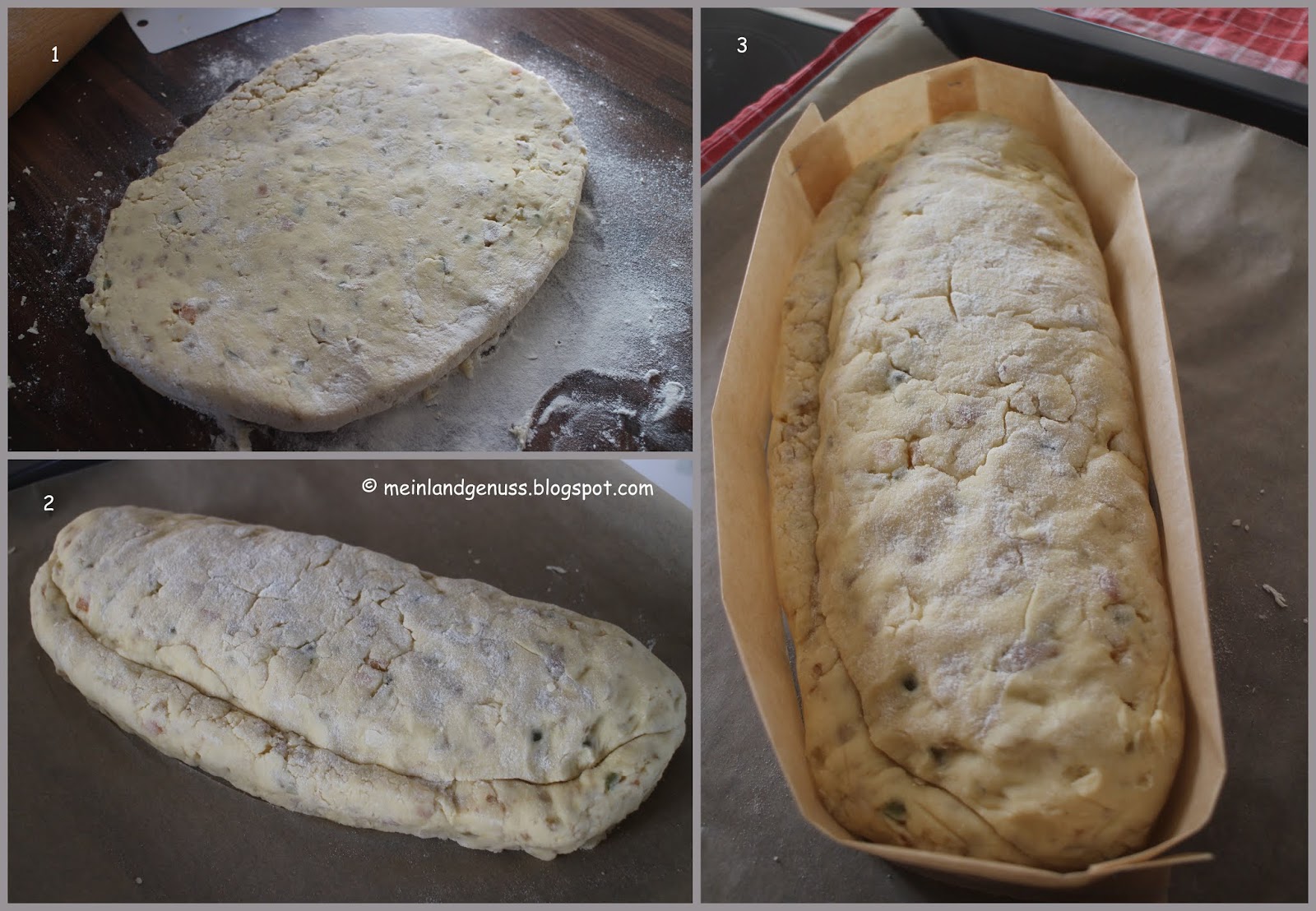 mein Land und Gartengenuss : Quark-Walnuss-Stollen mein Land und Gartengenuss : Quark-Walnuss-Stollen