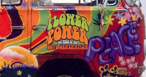 Flower Power хиппи автобус