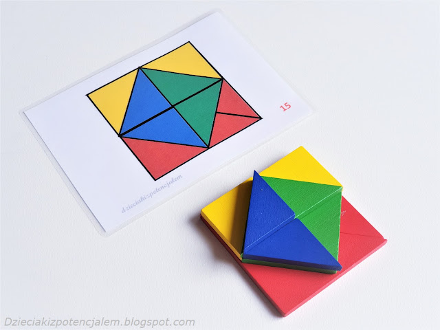 tangram wzory przestrzenne do druku do pobrania Tangram - wzory do wydruku, figury przestrzenne