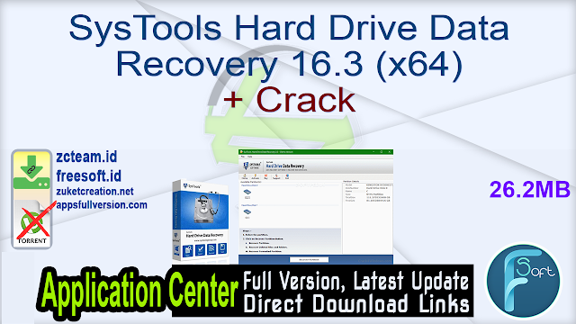 SysTools Hard Drive Data Recovery 16.3 (x64) + Crack