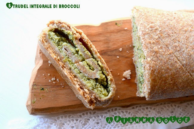 strudel integrale alla crema di broccoli