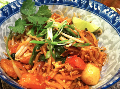 Mamak Mee, noodles, Malaysian, spicy, dinner, cilantro, lime