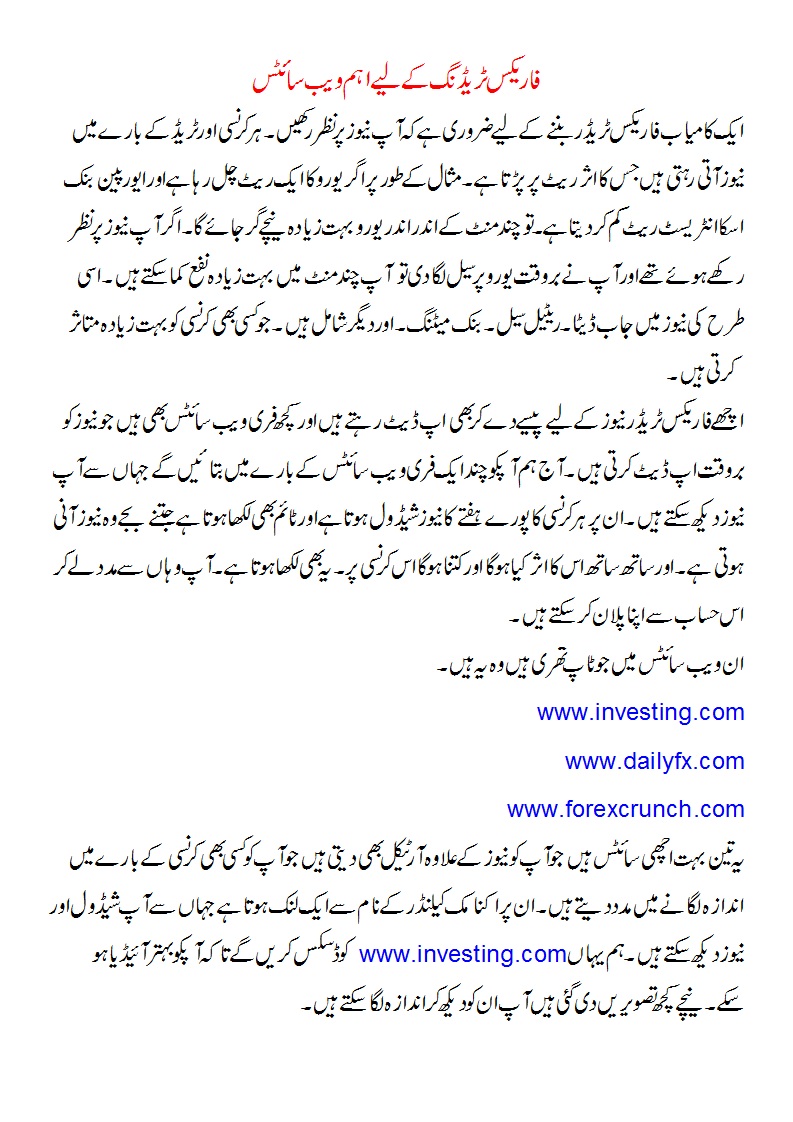 Forex Trading In Urdu And Online Money Making Forex Trading Urdu - 