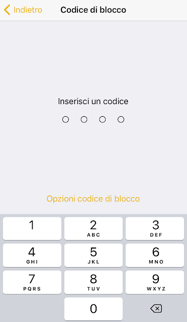 Inserisci un Codice di blocco a 4 cifre su Telegram Messenger per iOS