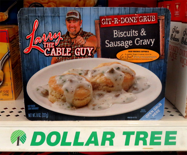 The 99 Cent Chef Larry The Cable Guy's Biscuits & Sausage Gravy Deal