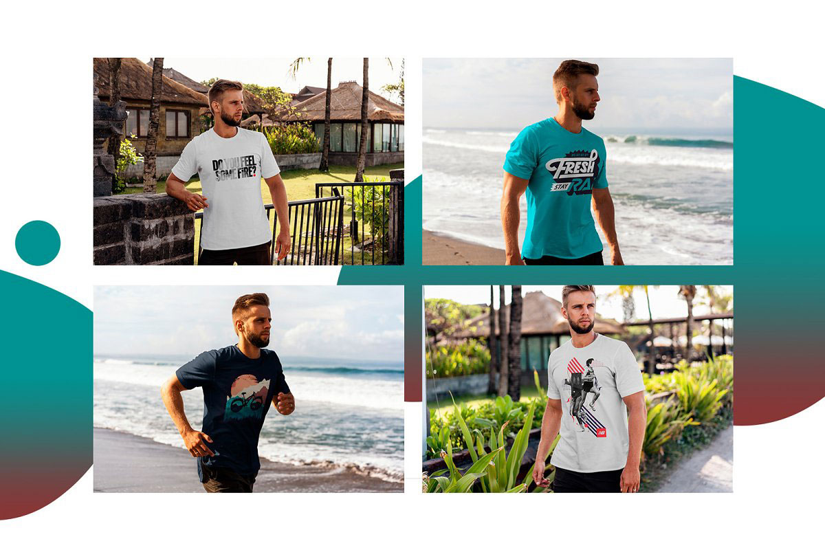 T-Shirt Mock-Up Tropic Weekend 3808013 3 T Shirt Mock Up Tropic Weekend 3808013....