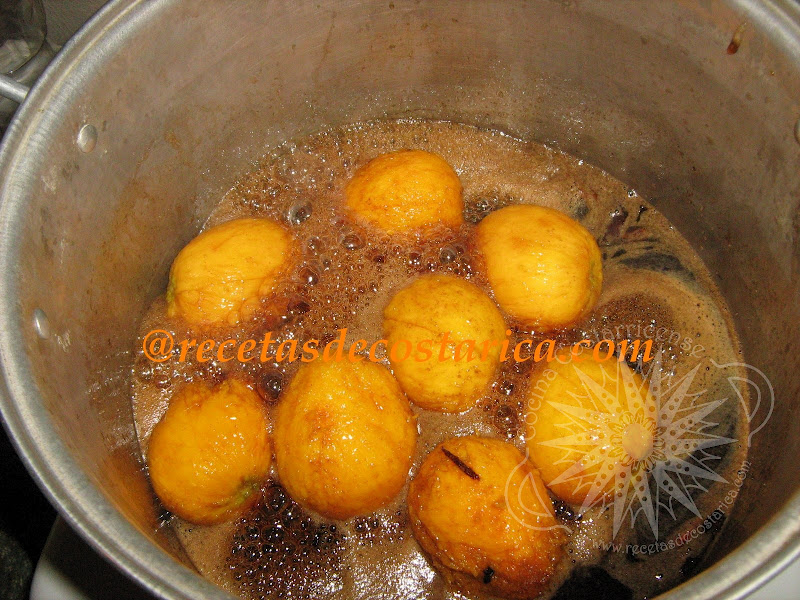 Cocina Costarricense mangos en miel