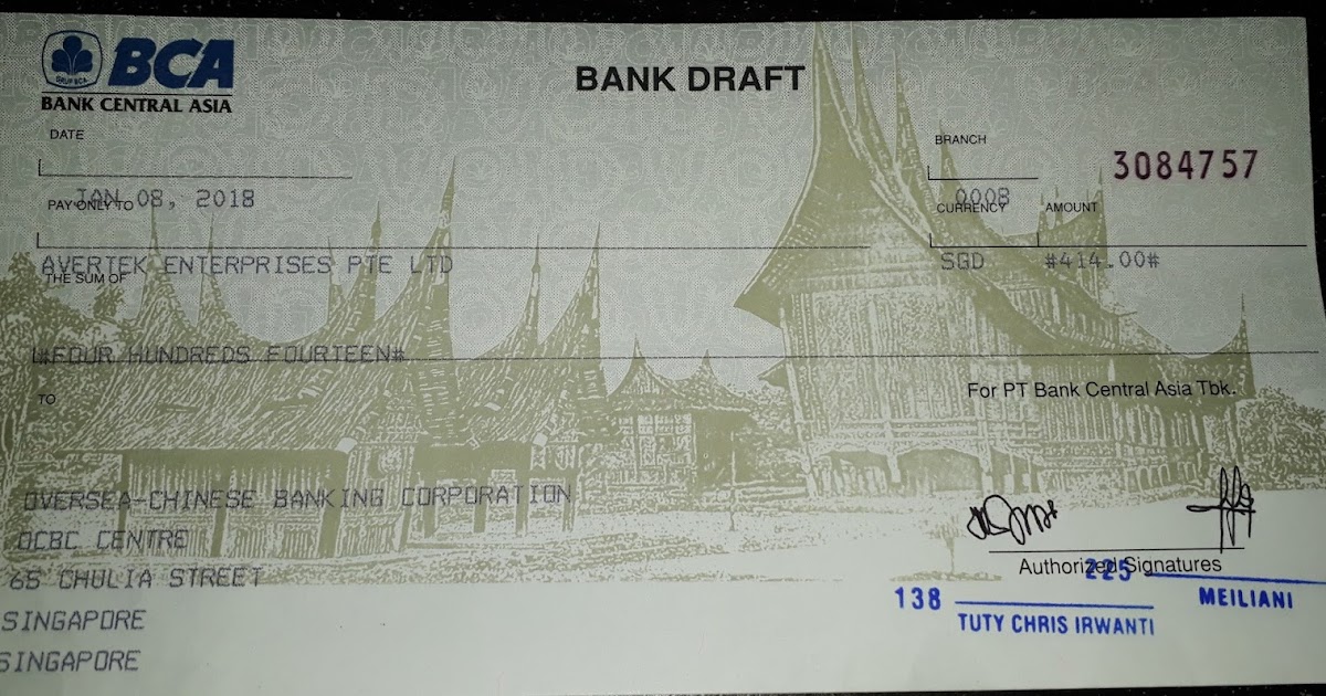 Raja Menyok: APAKAH BANK DRAFT ITU