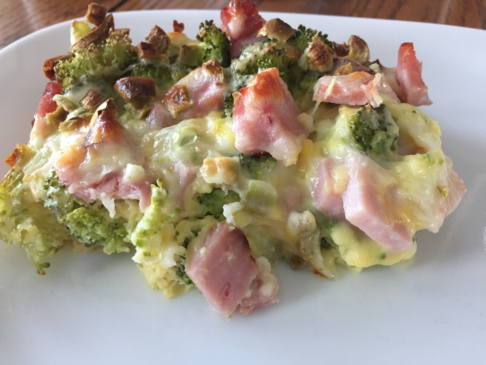 menu managed Broccoli, Ham and Egg Bake
