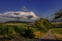 Wolkenbildung Gewitterzelle Weserbergland Nikon