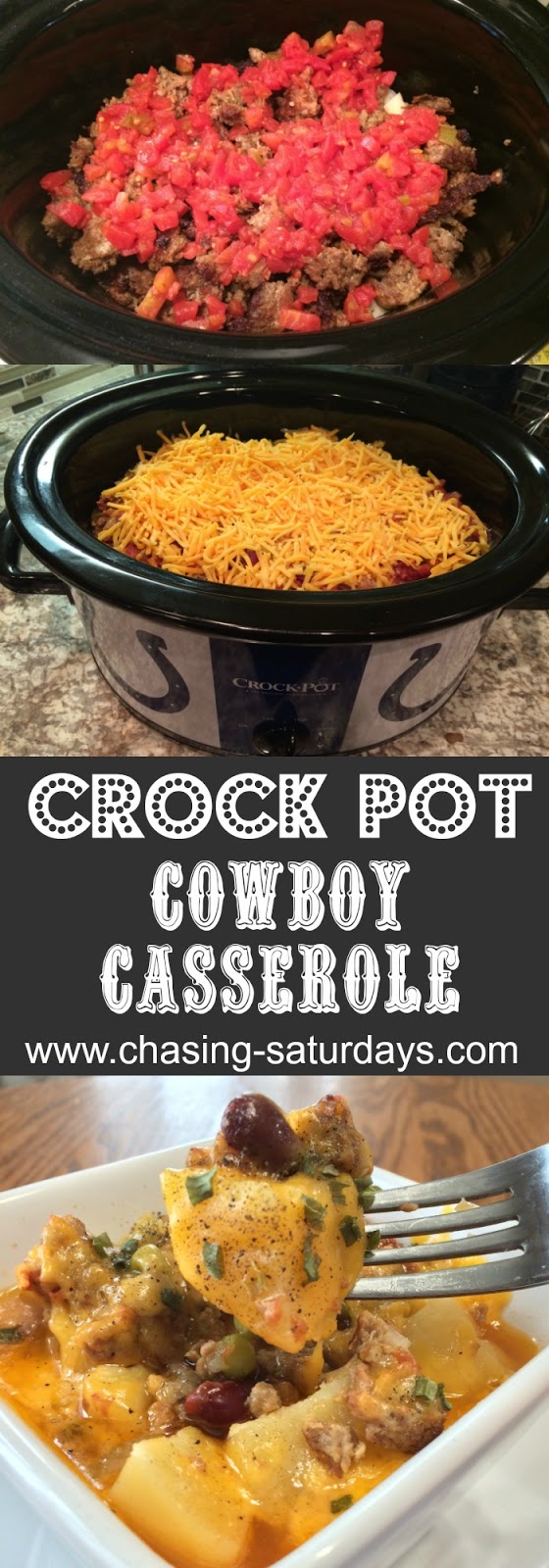 Crock Pot Cowboy Casserole Chasing Saturdays