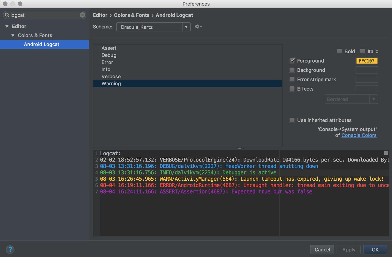 Colorful Android Logs for Better Productivity
