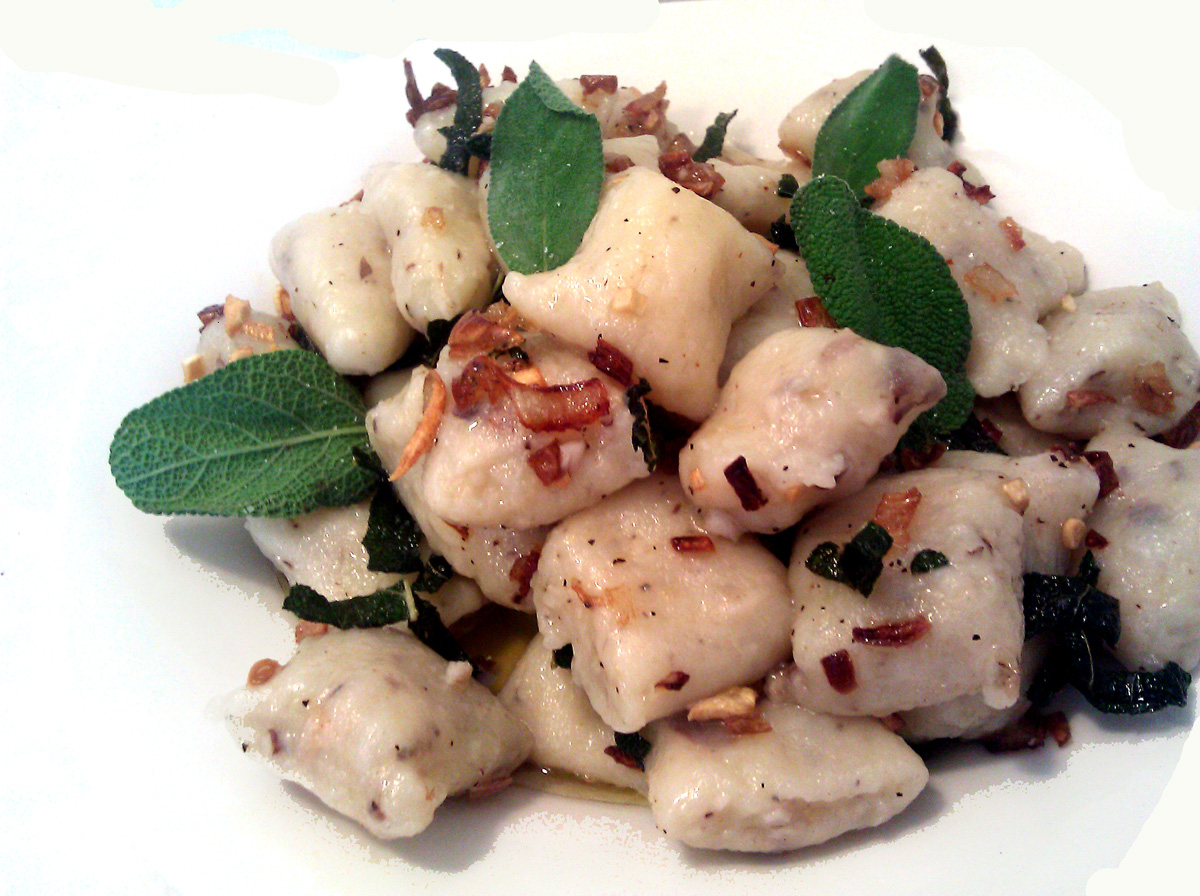A Profound Hatred of Meat Cremini Gnocchi with Sage Butter Sauce
