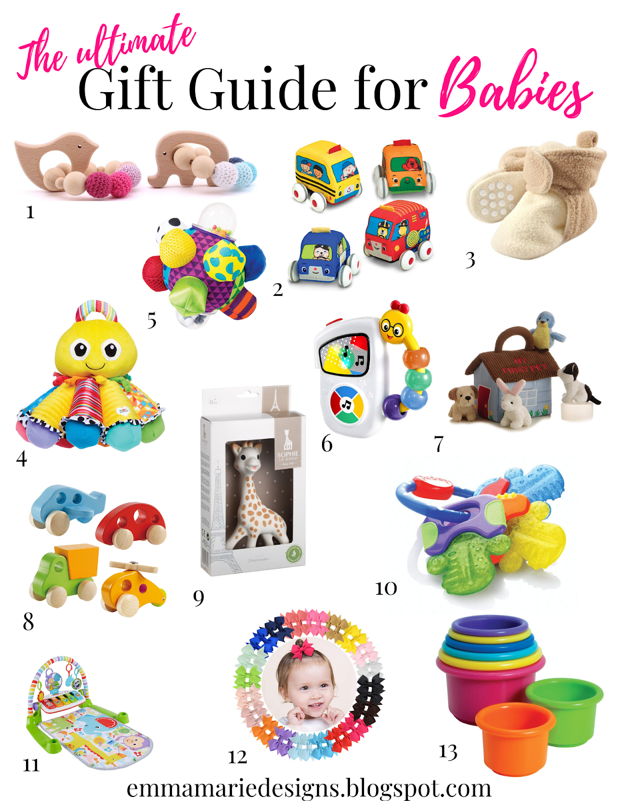 Ultimate Gift Guide for Babies Emma Marie Designs