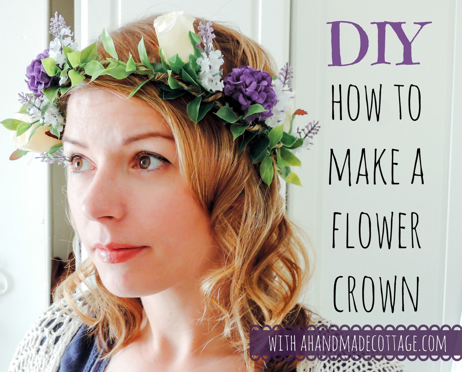 A handmade cottage How to make a flower crown + for weddings