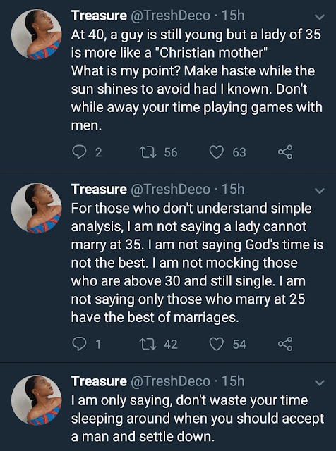  Nigerian lady courts controversy with her tweets about women who 