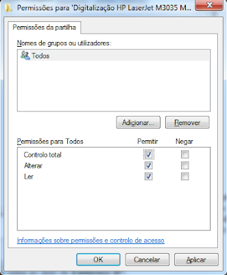 Permissões para todos Permissões para todos