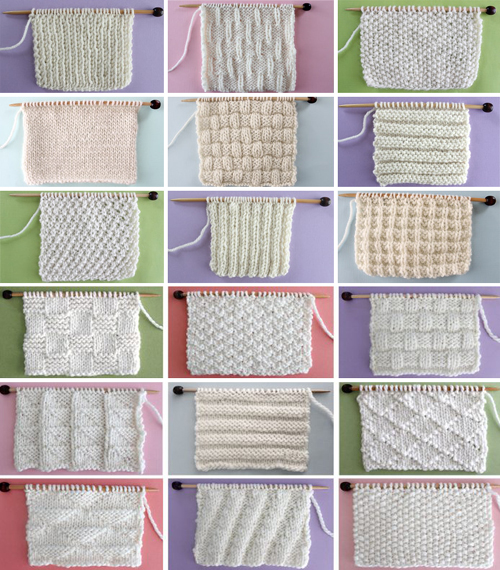 Knit Stitch Patterns for Beginning Knitters