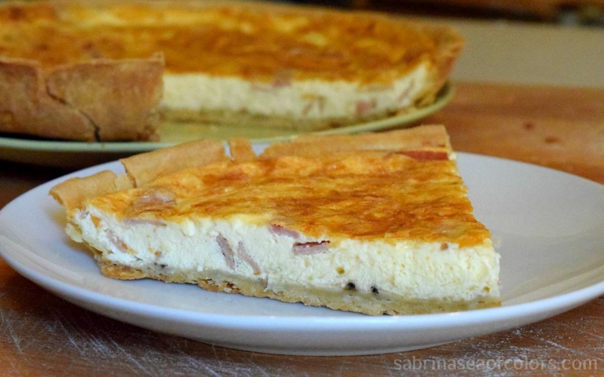 Quiche Lorraine con masa quebrada casera Sabrina´s Sea of Colors