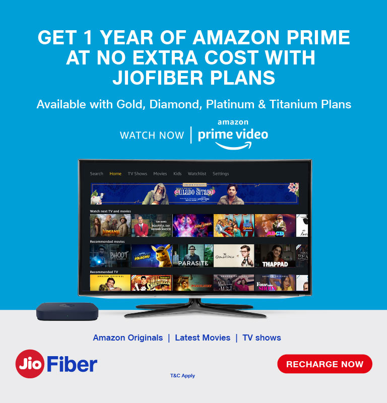The Technical Knowledge Jio Fiber यूजर को मिलेगा Amazon Prime का फ्री