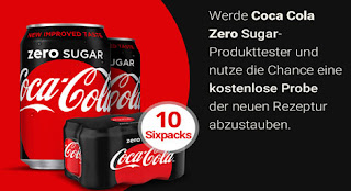 Produkttester Coca Cola Zero Gesucht