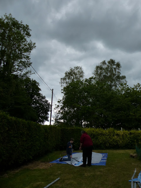 Possibly not the very best day to set up a pool.