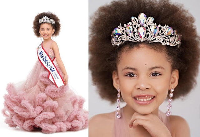 See the Beautiful Pictures of the 5-year-old Nigerian Girl who won Miss Toddler USA 2021 (Pictures)