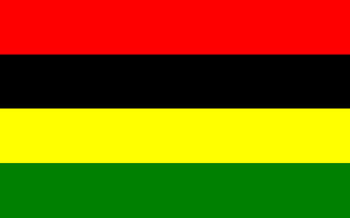 Red yellow green black flag - sanypipe