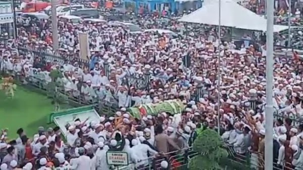 Polisi Dalami Video Viral Ribuan Pelayat di Pemakaman Habib Hasan Pasuruan