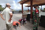 Penegakan Hukum Protokol Kesehatan Dari Unsur TNI ,34 Warga Terjaring Operasi Di DTW  Kintamani