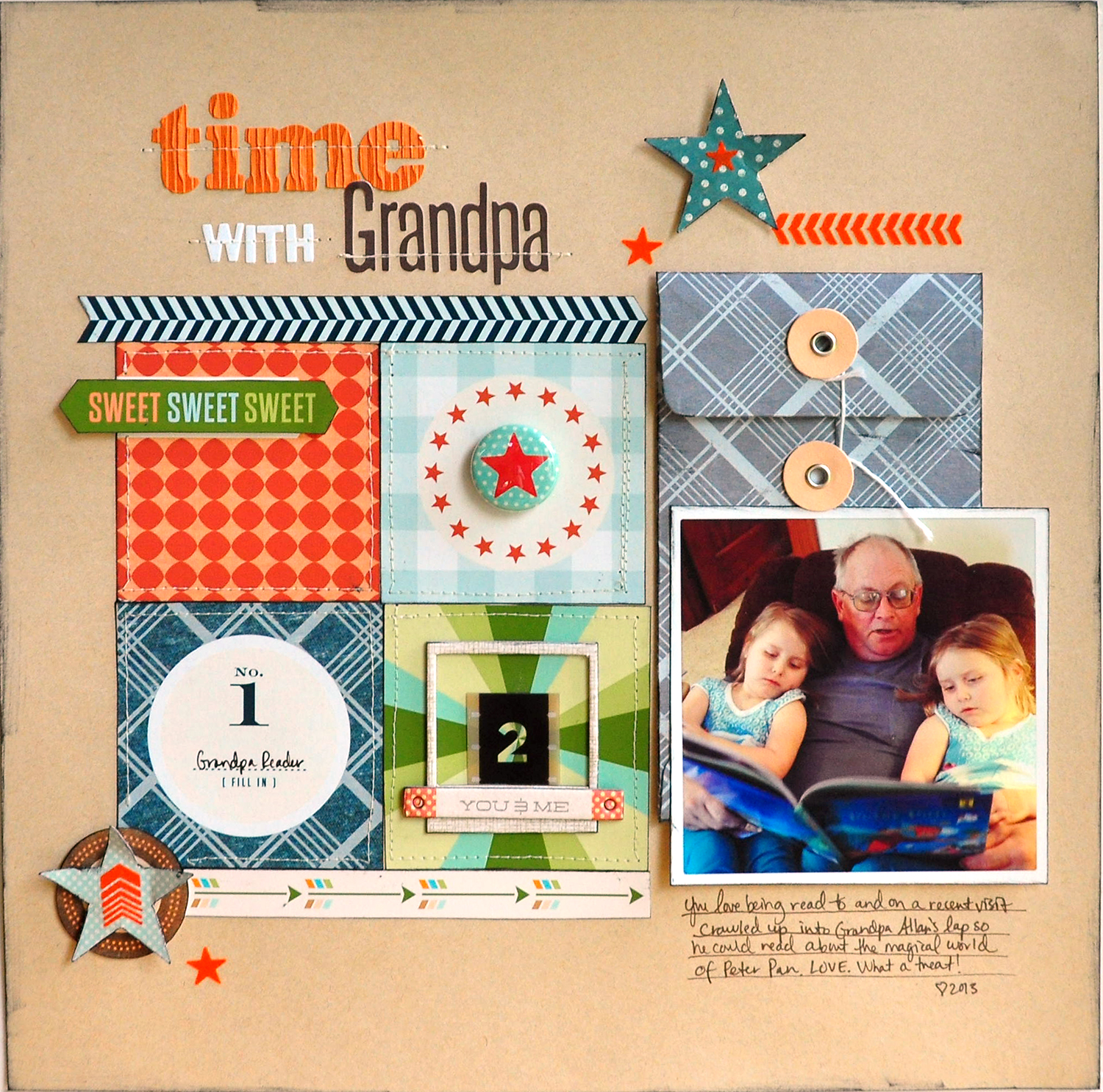Blessed Scrapper Scrapbook Circle Time with Grandpa