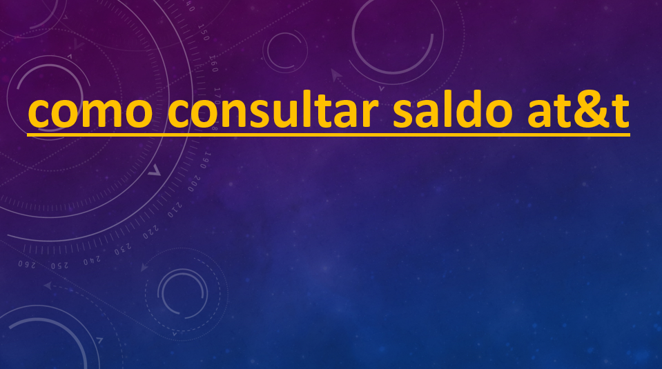 como consultar saldo at&t