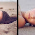 Cette femme se couche dans cet état sur la plage à deux reprises. Quand sa famille voit le reste des photos, ils explosent de joie!